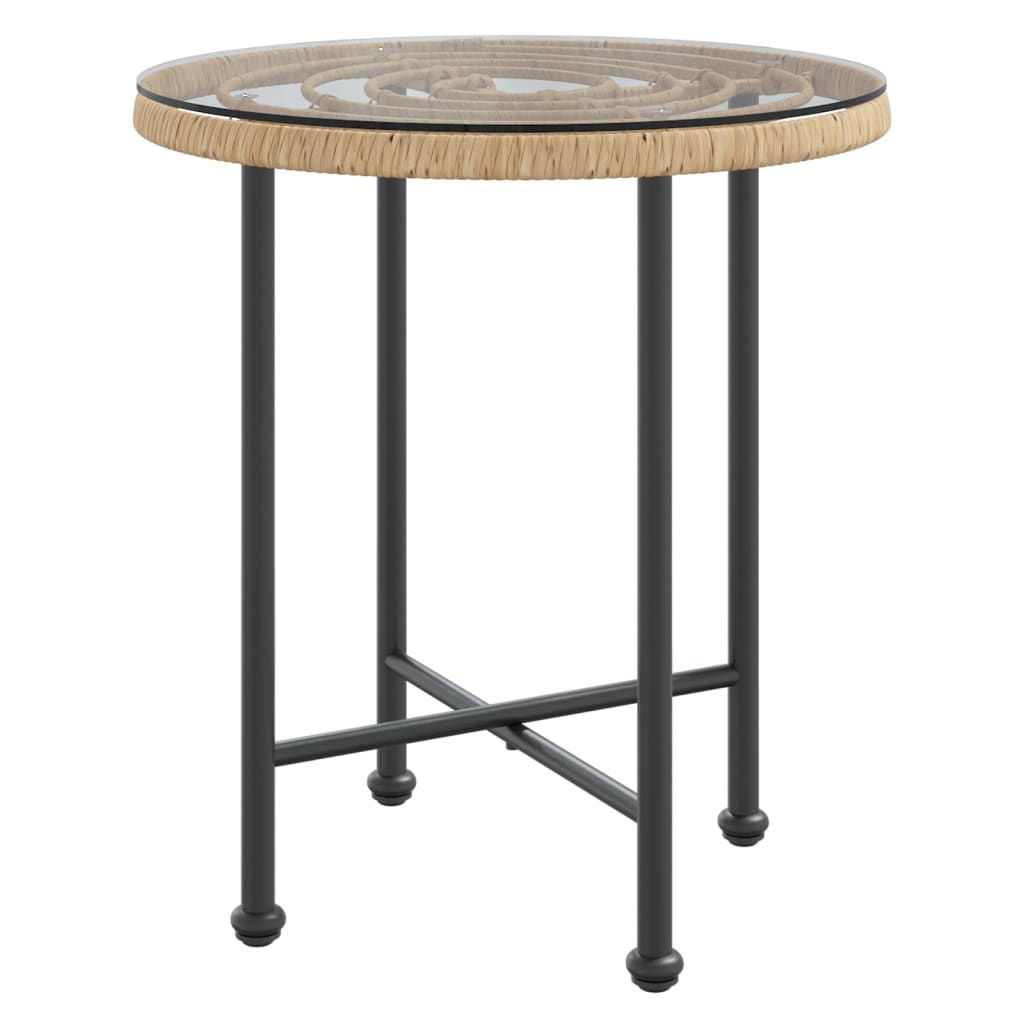 Dining Table ?50 cm Tempered Glass and Steel
