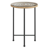 Dining Table ?55 cm Tempered Glass and Steel