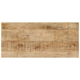 Dining Table 110x50x76 cm Solid Wood Mango - Side View