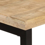 Dining Table 110x50x76 cm Solid Wood Mango - 45-Degree Angle