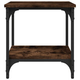Side Table Smoked Oak 40x30x42 cm Engineered Wood