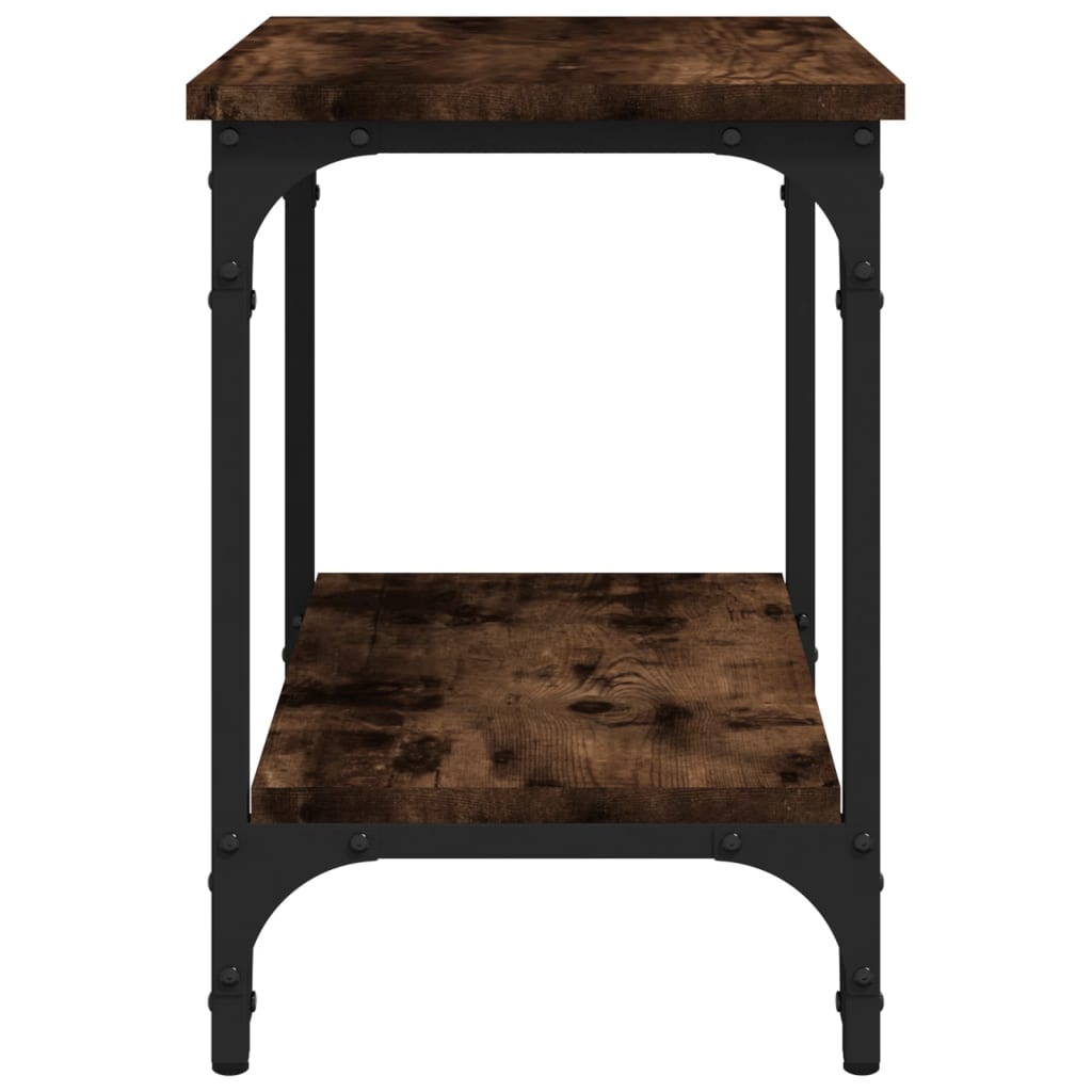 Side Table Smoked Oak 40x30x42 cm Engineered Wood