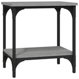 Side Table Grey Sonoma 40x30x42 cm Engineered Wood - Front View