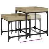 Side Tables 2 pcs Sonoma Oak Engineered Wood - Extra Image