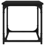 Side Table Black 40x40x40 cm Engineered Wood - 45-Degree Angle
