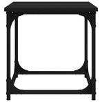 Side Table Black 40x40x40 cm Engineered Wood