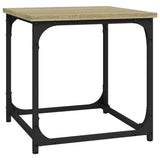 Side Table Sonoma Oak 40x40x40 cm Engineered Wood - Front View
