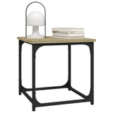 Side Table Sonoma Oak 40x40x40 cm Engineered Wood - Top-Down View