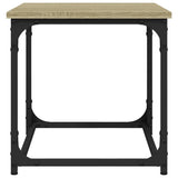 Side Table Sonoma Oak 40x40x40 cm Engineered Wood - 45-Degree Angle