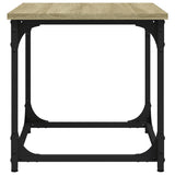 Side Table Sonoma Oak 40x40x40 cm Engineered Wood - Rear View