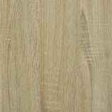 Side Table Sonoma Oak 40x40x40 cm Engineered Wood - Low Angle