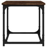 Side Table Smoked Oak 40x40x40 cm Engineered Wood