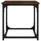 Side Table Smoked Oak 40x40x40 cm Engineered Wood - 45-Degree Angle