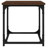 Side Table Brown Oak 40x40x40 cm Engineered Wood