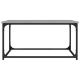 Coffee Table Grey Sonoma 80x50x40 cm Engineered Wood and Iron