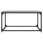 Coffee Table Grey Sonoma 80x50x40 cm Engineered Wood and Iron