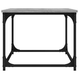 Coffee Table Grey Sonoma 80x50x40 cm Engineered Wood and Iron