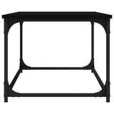 Coffee Table Black 102x50x40 cm Engineered Wood and Iron