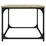 Coffee Table Sonoma Oak 102x50x40 cm Engineered Wood and Iron - Close-Up Angle