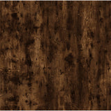Coffee Table Smoked Oak 80x50x45 cm Engineered Wood and Iron - Close-Up Angle