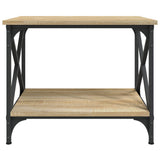 Side Table Sonoma Oak 55x38x45 cm Engineered Wood - Top-Down View