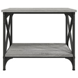 Side Table Grey Sonoma 55x38x45 cm Engineered Wood - Top-Down View