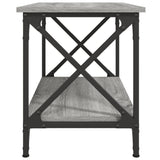 Side Table Grey Sonoma 55x38x45 cm Engineered Wood - 45-Degree Angle