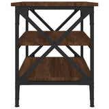 Side Table Brown Oak 55x38x45 cm Engineered Wood