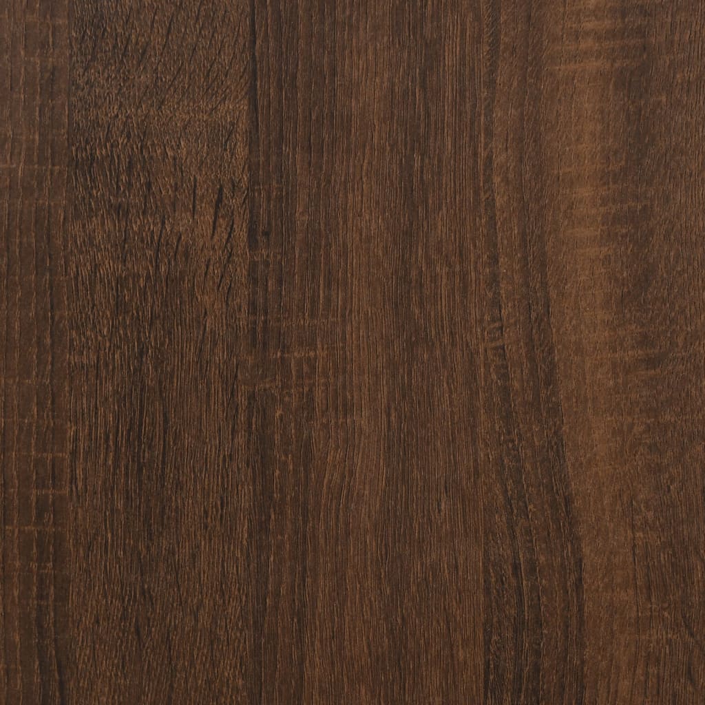 Side Table Brown Oak 55x38x45 cm Engineered Wood