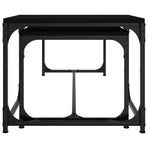 Coffee Tables 2 pcs Black Engineered Wood