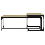 Coffee Tables 2 pcs Sonoma Oak Engineered Wood - Top-Down View