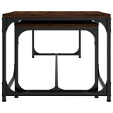 Coffee Tables 2 pcs Brown Oak Engineered Wood - 45-Degree Angle