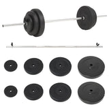 Barbell with Plates 60 kg - Front View