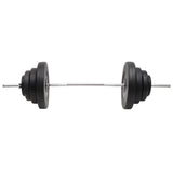 Barbell with Plates 60 kg - Top-Down View