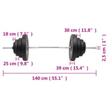 Barbell with Plates 60 kg - Extra Image