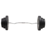 Curl Barbell with Plates 60 kg - Side View