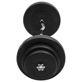 Curl Barbell with Plates 60 kg - Top-Down View