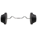 Curl Barbell with Plates 60 kg - Side View