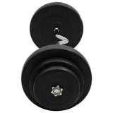 Curl Barbell with Plates 60 kg - Top-Down View