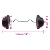 Curl Barbell with Plates 60 kg