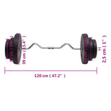 Curl Barbell with Plates 60 kg - Rear View