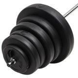 Barbell with Plates 90 kg - 45-Degree Angle