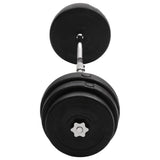Curl Barbell with Plates 90 kg - Top-Down View