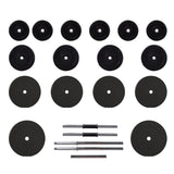 Barbell and Dumbbell with Plates 60 kg - Front View