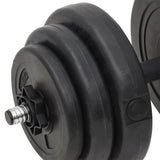 Barbell and Dumbbell with Plates 60 kg - Low Angle