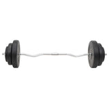 Barbell and Dumbbell with Plates 60 kg - Top-Down View