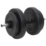 Barbell and Dumbbell with Plates 60 kg - Rear View