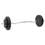 Barbell and Dumbbell with Plates 60 kg - Side View