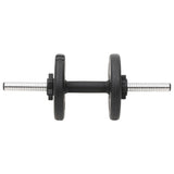 Barbell and Dumbbell with Plates Set 90 kg - Rear View