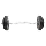 Barbell and Dumbbell with Plates Set 90 kg - Low Angle